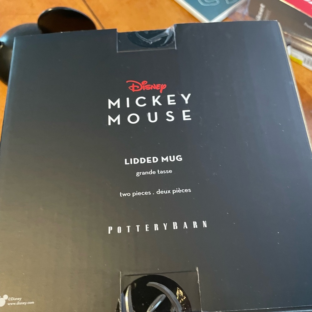 Pottery barn lidded Mickey Mouse coffee mug - Picture 5 of 5